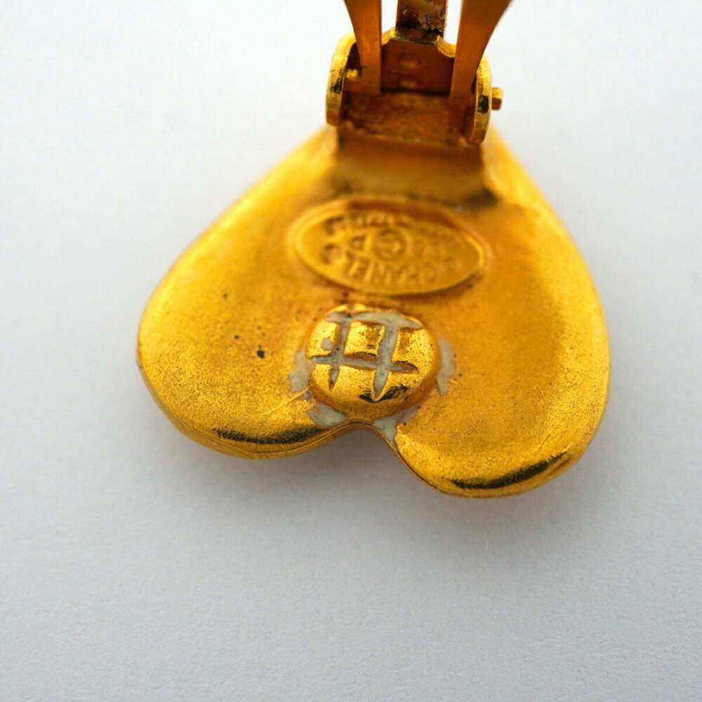 CHANEL Gold Logo Earrings - Picture 6 of 8